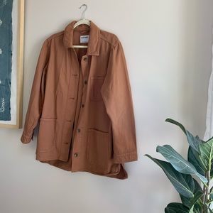 Old Navy chestnut colored chore jacket